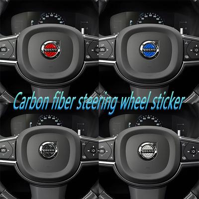 3D Steer Wheel Emblem Sticker Car Steering Wheel Sticker Car Interior Emblem Car Accessories For XC90 V90 V60 XC60 V40 S80