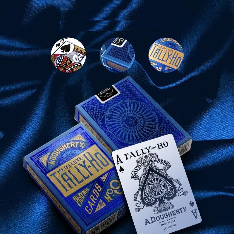 Tally-Ho Metalluxe Oyun Kartları USPCC Bisiklet Destesi Poker Boyutu Kart Oyunları Sihir Hileleri