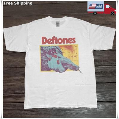 DEFTONES 2025 Tour T-Shirt Unisex Baumwolle Vollgröße Weißes Baumwoll-T-Shirt