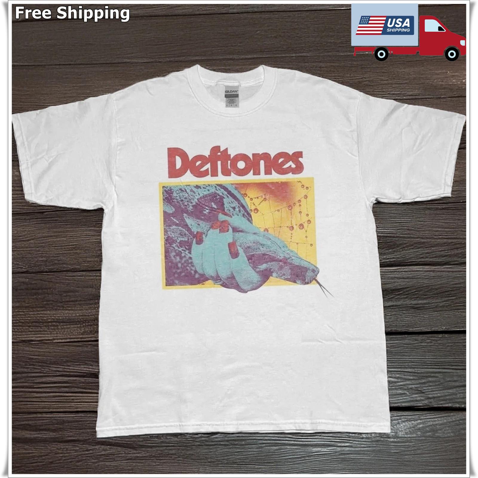 DEFTONES 2025 Tour T-Shirt Unisex Cotton Full Size White Cotton T-shirt M