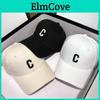 Trendy Embroidered Letter C Baseball Cap With Comfortable Fit For Spring And Summer