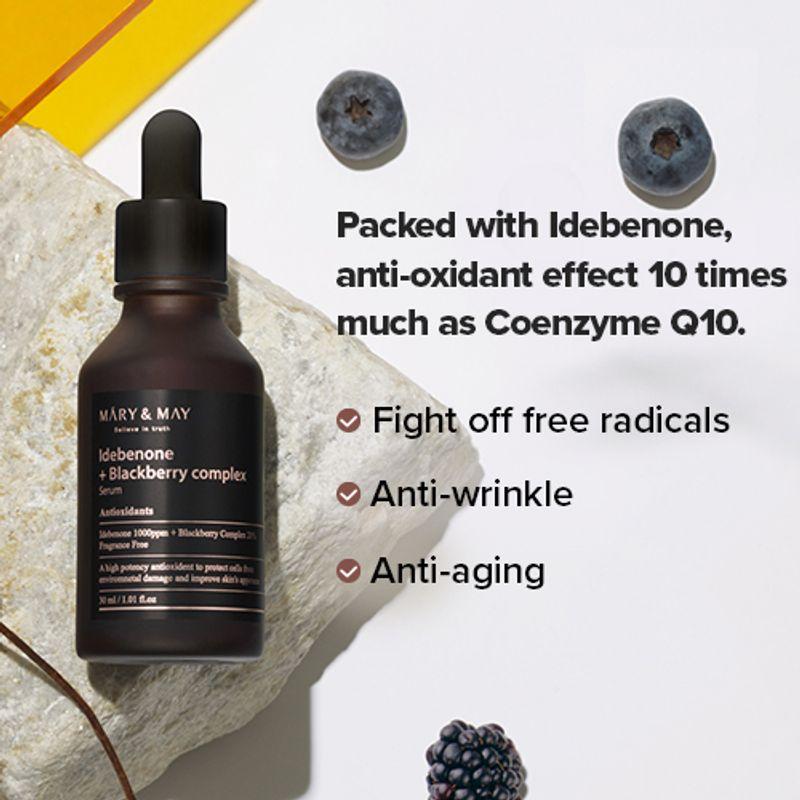 [Mary&May] Idebenone + Blackberry Complex Serum 30ml