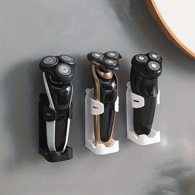 Razor Holder Storage Hook Electronic Toothbrush Holder Wall Mounted Bathroom Accessories Shaver Shelf Punch Free Razor Rack