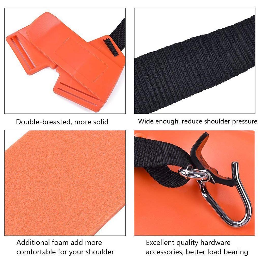 Heavy Duty Double Shoulder Strap Harness Trimmer Part for Gardening Brush Cutter Quick Release