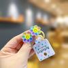 1 Pair Kid Hair Band  Cute Sweet Floral Heart Bear Crystal Hair Rope for Baby Girl Little Girl Hair Accessories
