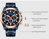 Curren 8361 Waterproof Quartz Men's Multi-Function Watch with Six-Hand Calendar