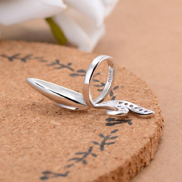 Pack Of 4 Versatile Open Ended Knuckles Rings Rhinestones Nail Rings Fingernail Accessories for Fashion Enthusiasts