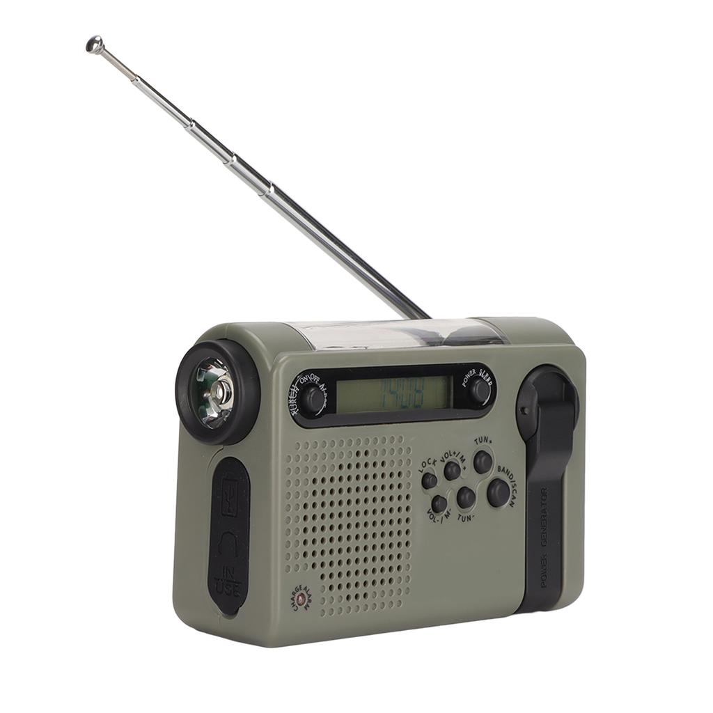 Notradio Tragbarer SOS-Alarm Große Speicherkapazität FM AM SW Solarladung Vollband