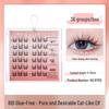 BQI Glue-Free Self-Adhesive False Eyelashes Family Pack with Three-Step Application