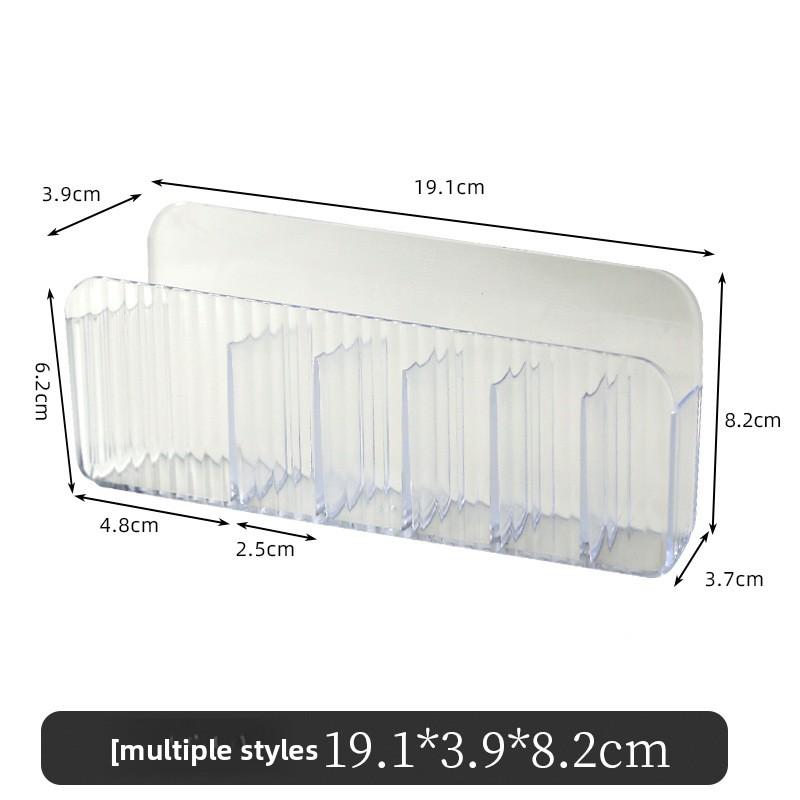 Perforation-free Wall-hung Cosmetic Storage Box for Bathroom and Toilet