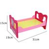 Girls' Pretend Play Doll Accessories Set: Rocking Horse, Cradle, Pillow, Quilt, Dining Table, Medical Kit, Stroller Toy