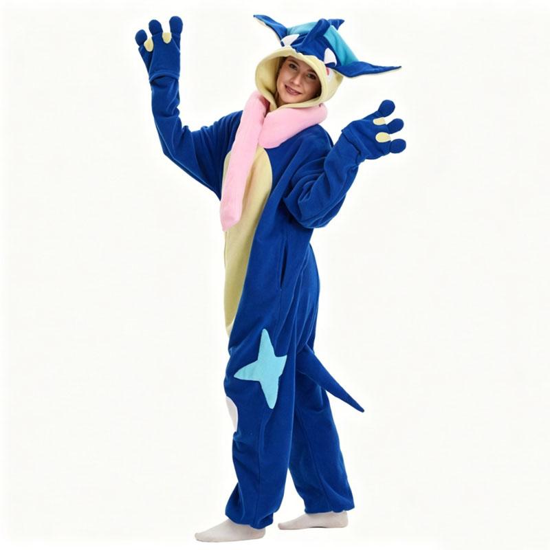 Women Onesie Animal Kigurumi Grninja Pajamas Cartoon Cosplay Jumpsuit Halloween Christmas Party Costume Loose Sleepwear Outfit