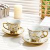 Ceramic Coffee Cup Set Afternoon Tea Set High-End Exquisite Ceramic British Black Tea Cup And Saucer Set Household Women