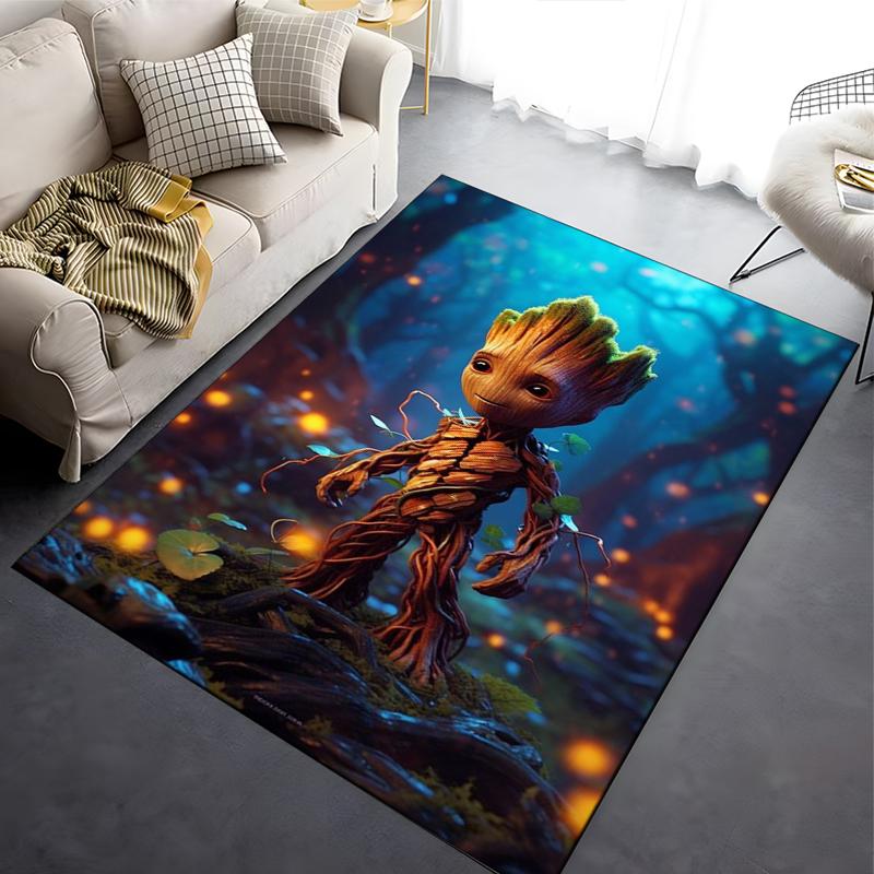 Disney Groot Cartoon 3D Printing Large Area Rug Carpets for Home Living Room Bedroom Sofa Doormat Kids Floor Mats Gift Potdemiel