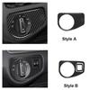 Real Carbon Fiber Car Headlight Switch Panel Decoration Frame Sticker For Volkswagen Golf 7 2014-2019 Car Interior Accessories