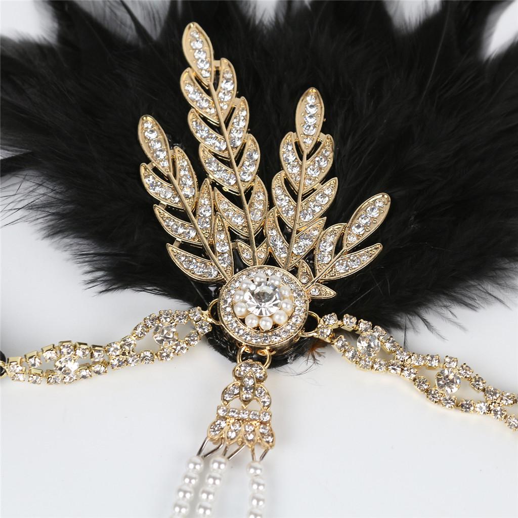 Women's Elegant Hat Strap Flower Feather Party Hat Hair Clip Headband Accessory