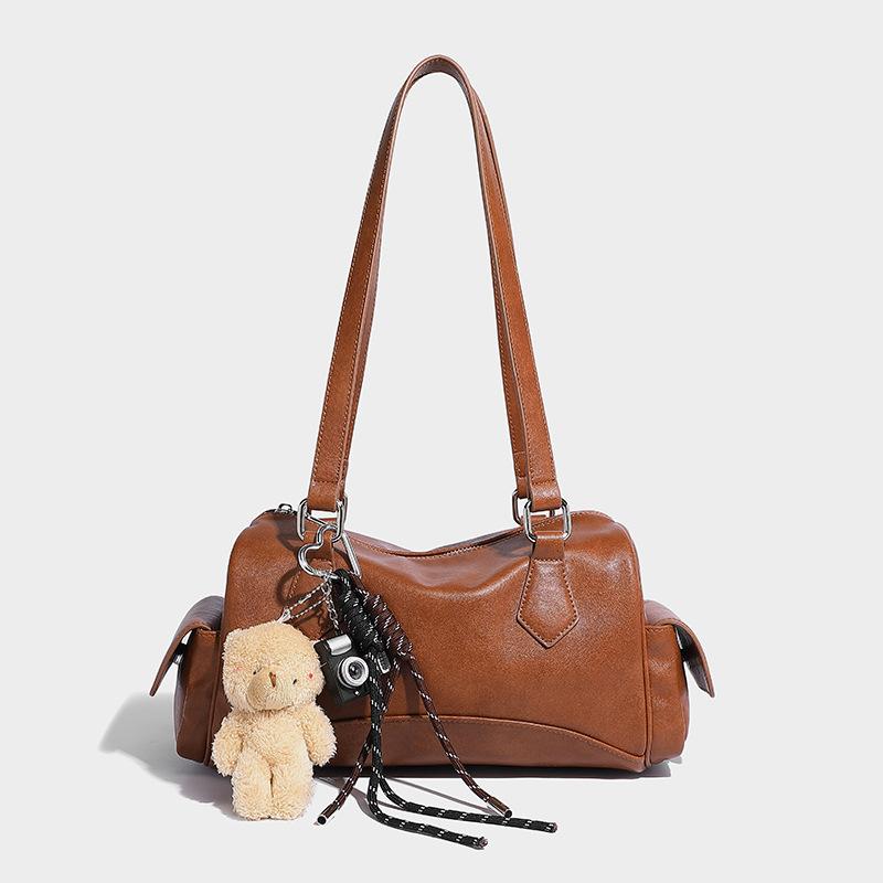 

Ниша универсальная одноплечевая подвеска в виде куклы-медведя для боулинга, вместительная переносная сумка Boston коричневый