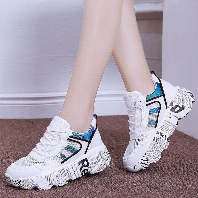Women's shoes summer 2024 new fashion breathable Mesh casual sports shoes lightweight dad shoes women flats zapatillas de mujer7