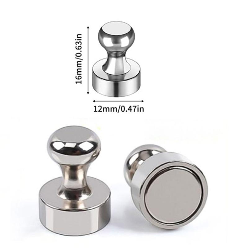 Refrigerator Magnets Fridge Magnets Mini Strong Magnets for Whiteboard Magnetic Push Pin Classroom Kitchen Accessories