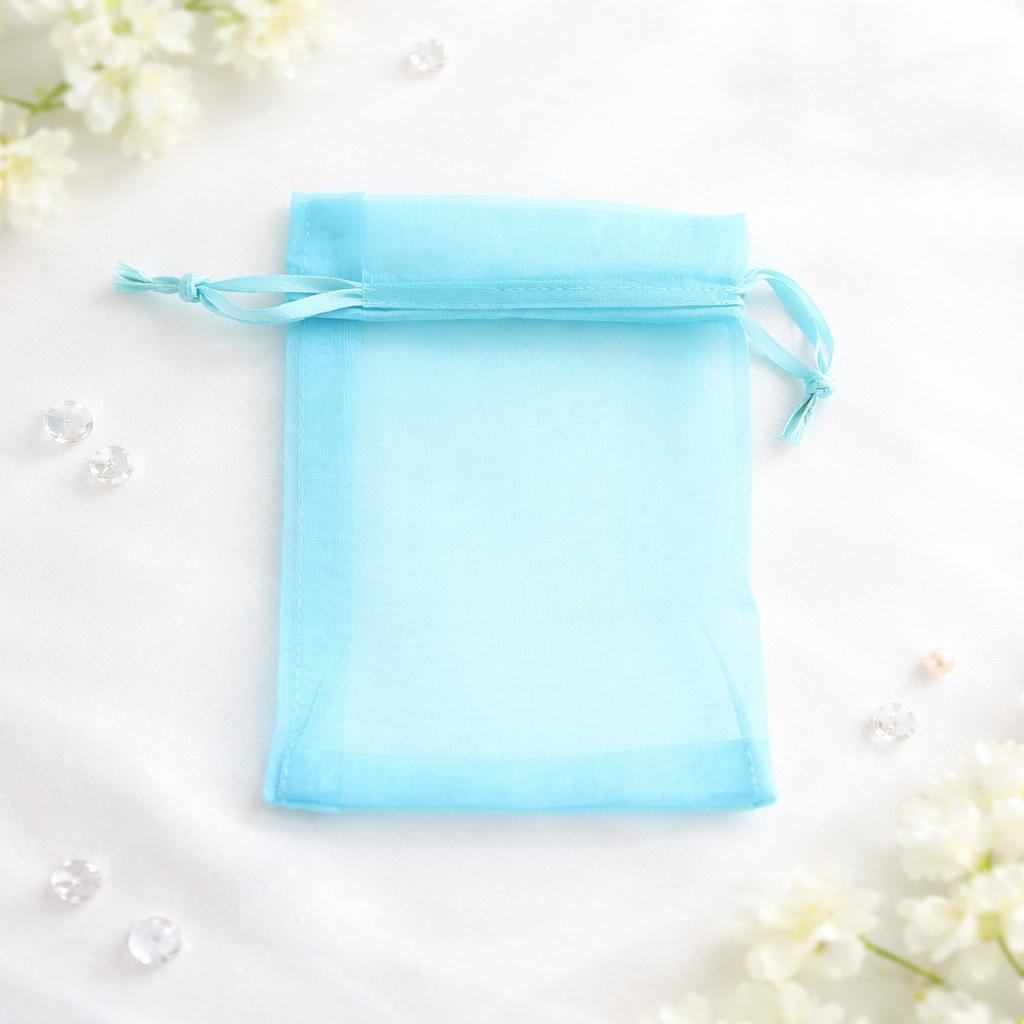100 Stück Mehrfarbige Geschenk-Organzabeutel 5x7 7x9 9x12 10x15cm Mit Kordelzug Hochzeitsparty-Dekoration Geschenkbeutel Display-Verpackung Schmuck