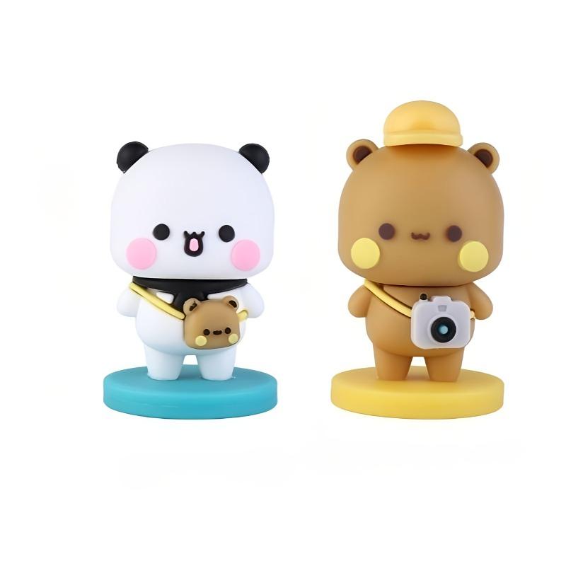 Cute Bubu Dudu Panda Bear Doll Cartoon Yier Bubu Souvenir Kawaii Small Gift Miniatures Animal Toy Home Decoration Birthday Gift