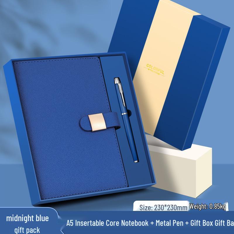 Customized Logo Laptop Gift Set: Thickened Notebook with Clasp, Perfect for Business Office Culture Gifts