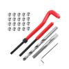 25pcs Thread Repair Insert Kit Compatible Hand Tool Set for Auto Repairing M6 X 1.0 X 8.0mm