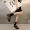 Fashion Brown Loafers Women Japanese School Students  Uniform Shoes Round Toe Women Girls Retro Round Toe Lolita Cosplay Shoes Size 42