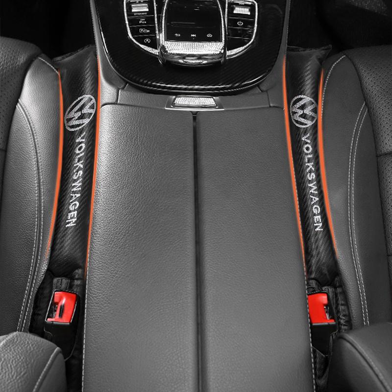 For Volkswagen MK1 Volkswagen Car Styling Seat Gap Filler Pads PU Leather Leak-Proof Accessories For VW GTI Polo Golf Passat Scirocco Tiguan Jetta