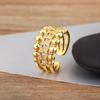 Nidin New Arrival Round/Cross/Elephant Shape Punk Style Open Rings Adjustable For Women Men Pave Colorful Zircon Jewelry Gifts