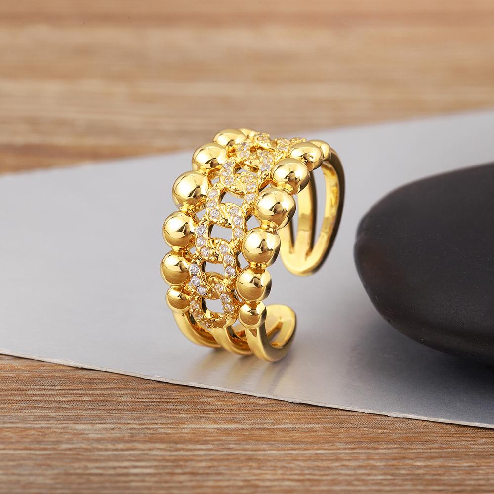 

Nidin New Arrival Round/Cross/Elephant Shape Punk Style Open Rings Adjustable For Women Men Pave Colorful Zircon Jewelry Gifts resizable