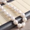 1String, White Natural Freshwater Pearls, Baroque Round Pearl Beads, 11-13mm, for DIY Jewelry Making, Unique Birthday Party Wedding Crafts, 36cm