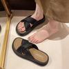 Cool Slippers Female Summer Wear 2025 New Fairy Style with Skirt Platform Beach Sandals Fashion Pregnant Women One-word