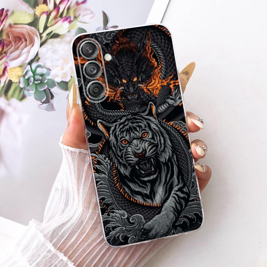 Etui do Samsung Galaxy M55 SM-M556B Nowe Kwiaty Motyl Malowane Pokrowiec Miękki Silikonowy Etui Do Samsung M55 M 15 Galaxy M15 Torby
