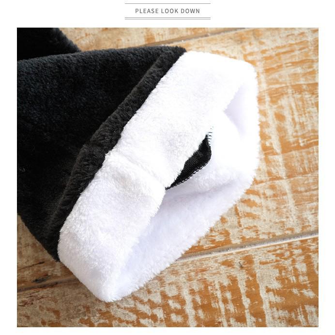 Black Short Plush Santa Hat - Christmas Party Decoration