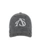 Aejeuyua Damaged Studded Ball Cap Charcoal