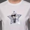 Karl Lagerfeld Casual Commuting Trendy Travel Light Luxury Short Sleeve Round Neck Straight Cut Regular Sleeve T-Shirt Women tops M22L1719100