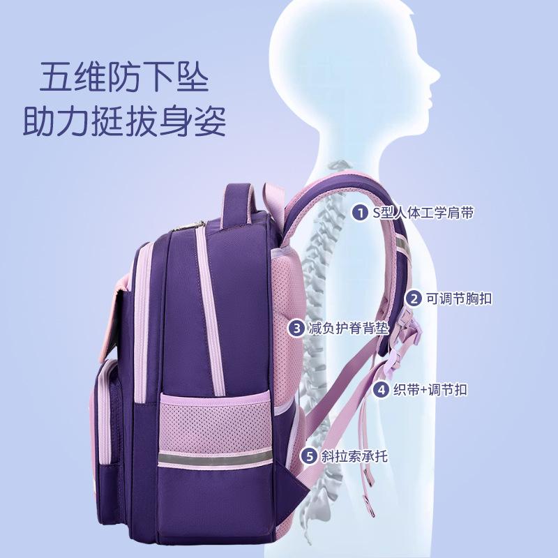 Tornister dla szkoły podstawowej dla nowych dzieci i chłopców, aby zmniejszyć obciążenie i chronić kręgosłup, lekka torba