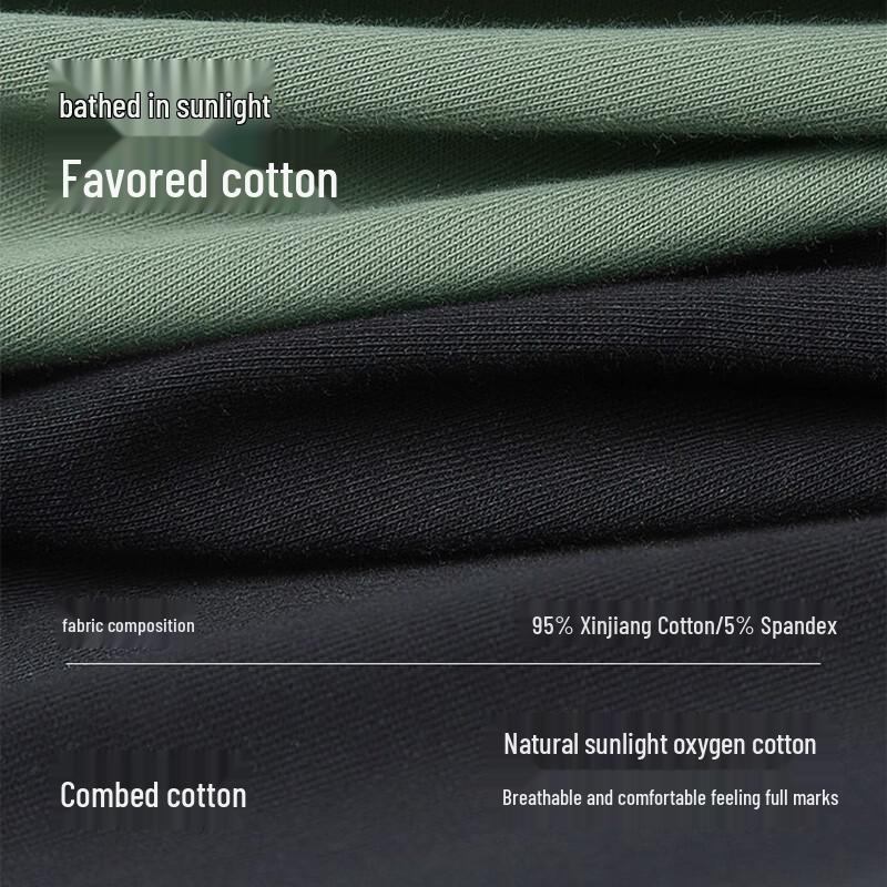 Nanjiren Men's Pure Cotton 10A Antibacterial Boxer Briefs 3-Pack