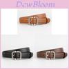 Genuine Leather Womens Belt With Metal Pin Buckle For Casual Or Office Wear