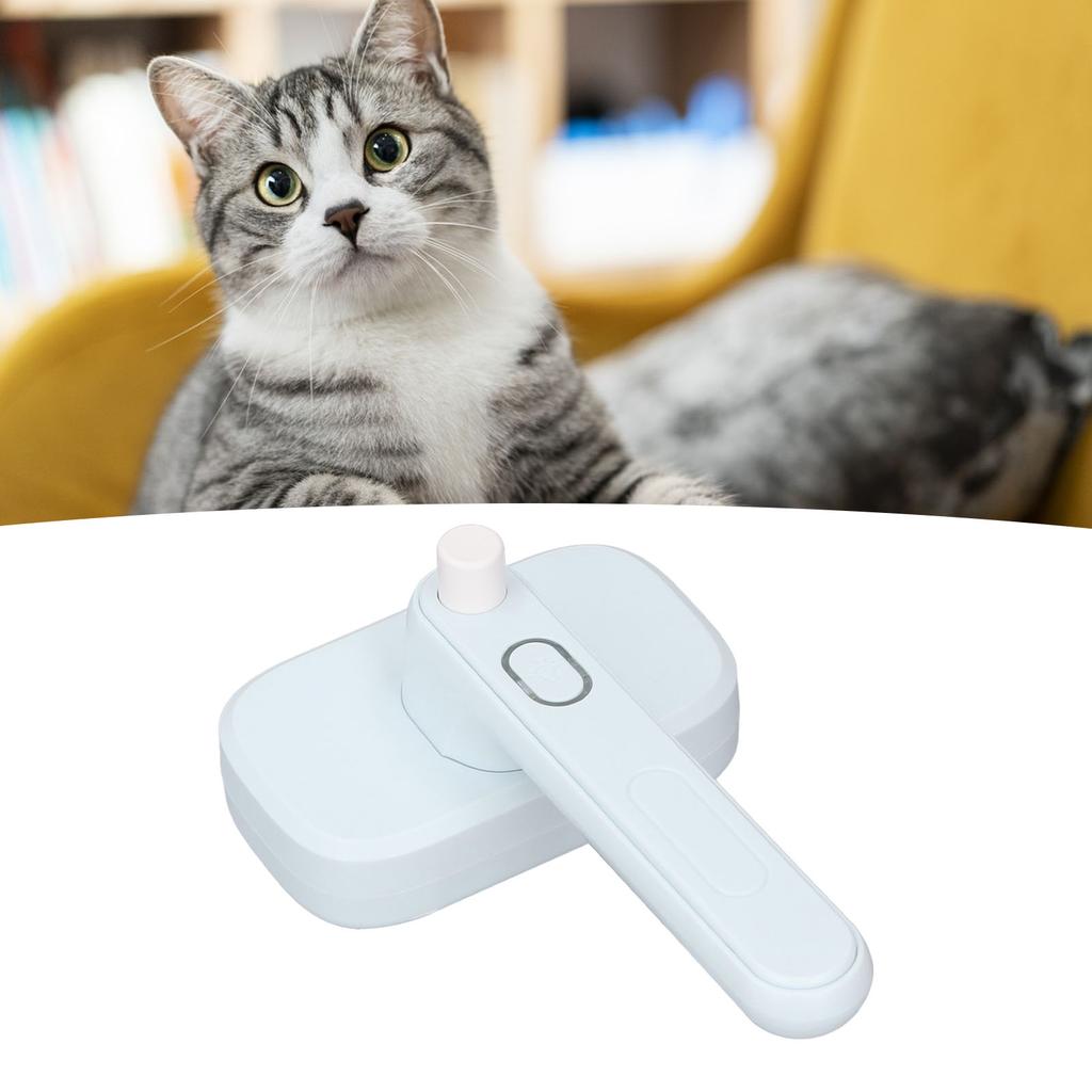 Pet Shedding Brush Self Clning Negative Ion Pin Comb Teeth   Effect Pet Grooming Hair Removal Brush for Cat Dog