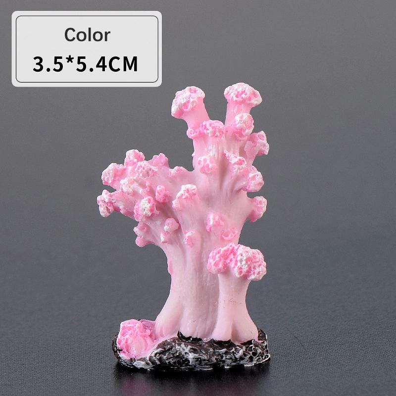 Colorful Mini Artificial Coral Cute Ornamental Fish Gifts Aquarium Decor Multicolor Resin Fashion Diy Art Craft Fish Tank Decora