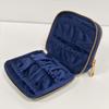 Soft Velvet Jewelry Pouch for Travel Double Layer Jewelry Case  for Rings, Bracelets, & Bangles
