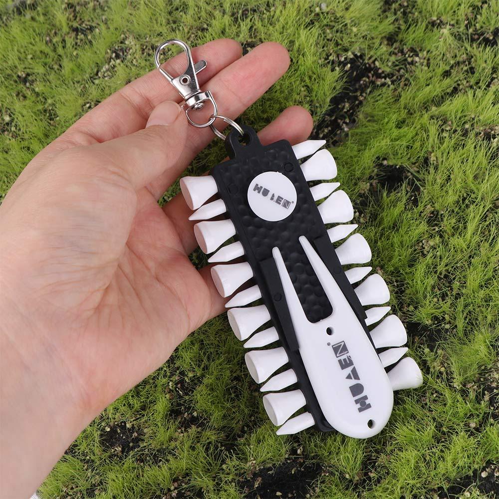 Storage Device Golf Tees Holder Divot Repair Tool Green Fork Golf Golf Tees Rack  Golfer Gift
