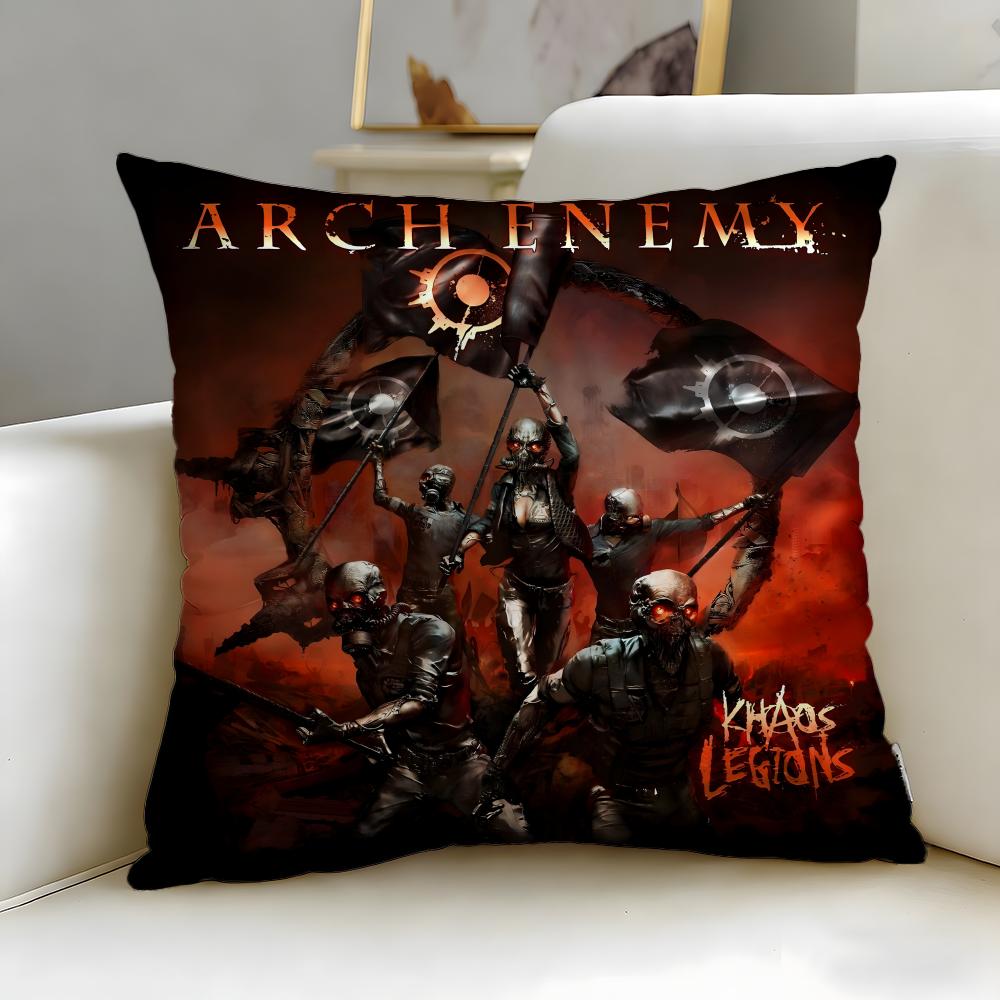 classic band Arch Enemy Cushion Cover Soft EasyWash Pillow Case Versatile for Couch Bed Travel and Office