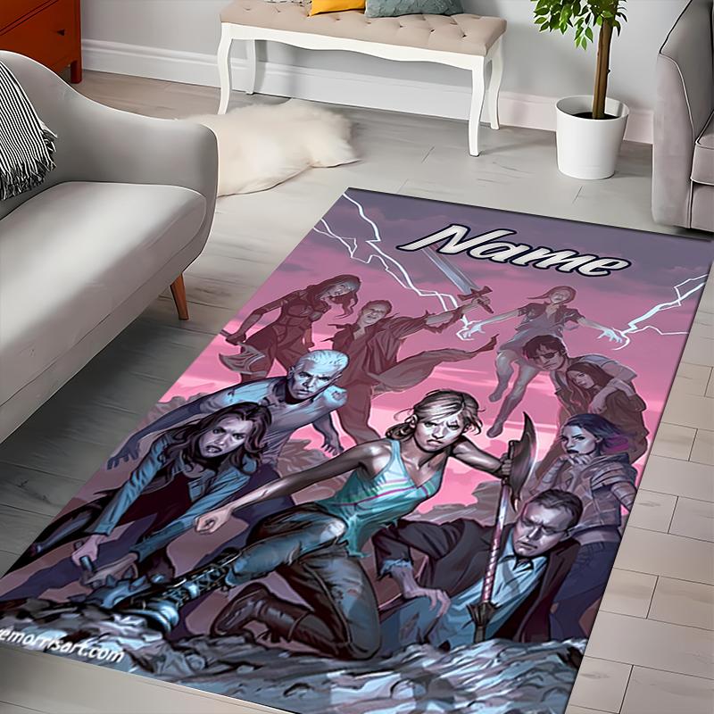 Custom personalization Buffy the Vampire Slayer Area Rug - Perfect For Kitchen, Bathroom,Laundry Room Decor Large Size Available,Gift All Seasons