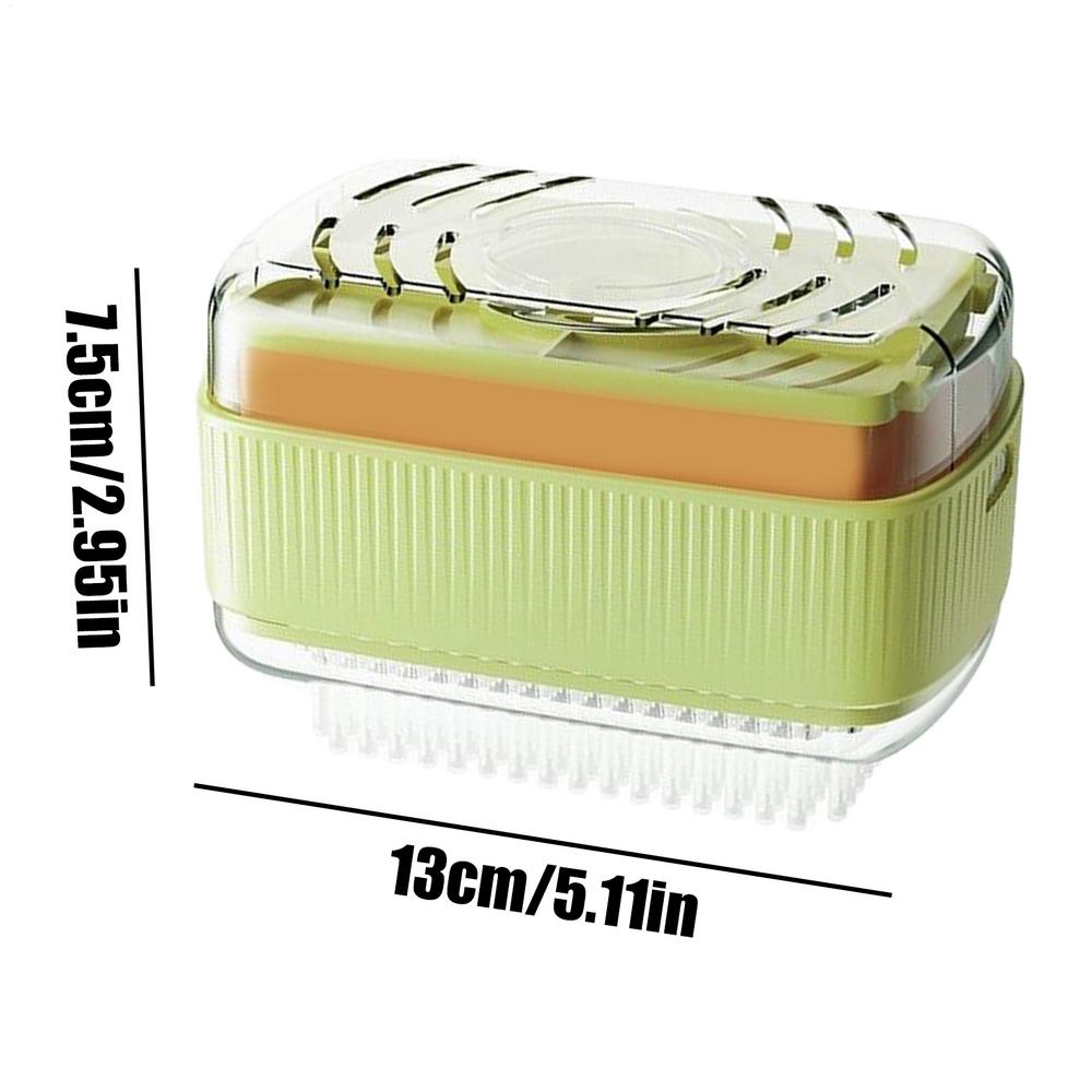 Soap Container Foaming Soap Box With Roller Clothes Scrubbing Solution With Draining Rack For Camping Dormitory Sink Counter