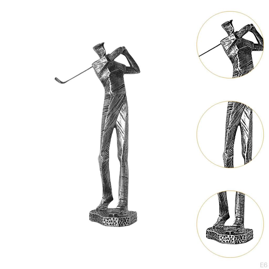 Golf Modern Golfer Sculpture for Home Decor