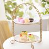 Metal Cake Stand without Plate Dessert Decorative Cupcake Dish for Parties
