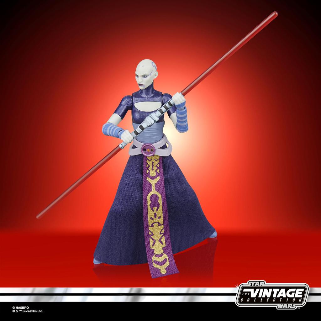 Star Wars The Vintage Collection Asajj The Clone Wars Premium Collectible Action Figure Ventress, 3.75-inch